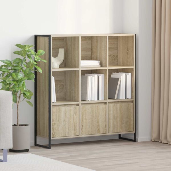 vidaXL Gabinete de Livros 2 pcs Sonoma 99,5 x 30 x 108 cm