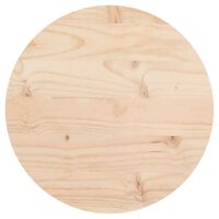 vidaXL Tampo de mesa redondo Ø30x3 cm madeira de pinho maciça