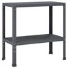 vidaXL Mesa de envasamento 80 x 40 x 80 cm A&ccedil;o revestido a p&oacute;