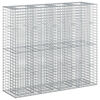 vidaXL Cama elevada de gabi&atilde;o 2 pcs Prateado 170 x 50 x 150 cm