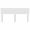 vidaXL Cabeceira Branco Brilhante 200 cm Madeira processada