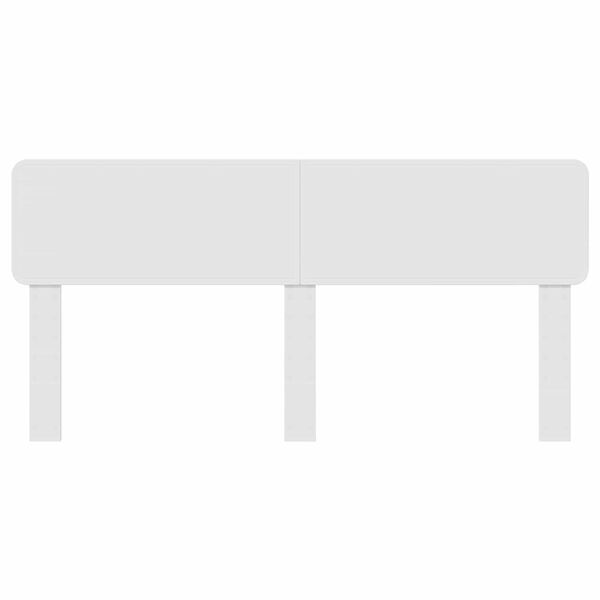 vidaXL Cabeceira Branco Brilhante 200 cm Madeira processada