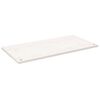 vidaXL Tampo de secret&aacute;ria 100x60x2,5 cm pinho maci&ccedil;o branco