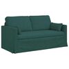 vidaXL Sof&aacute; 2 pcs Verde Escuro 158 x 78 x 80 cm tecido