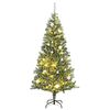 vidaXL &Aacute;rvore Natal artificial c/ 300 luzes LED, bolas e neve 210 cm