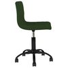 vidaXL Cadeiras de jantar giratorias 2 pcs veludo verde-escuro