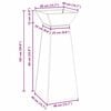 vidaXL Vaso de Pilar 2 pcs Prateado 40 x 40 x 100 cm
