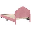 vidaXL Estrutura de Cama Infantil com Cabeceira Rosa 90 x 190 cm