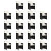 vidaXL 19 pcs conjunto jantar p/ jardim c/ almofad&otilde;es vime PE preto