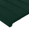 vidaXL Cabeceiras verde-escuro 180x5x78/88 cm veludo