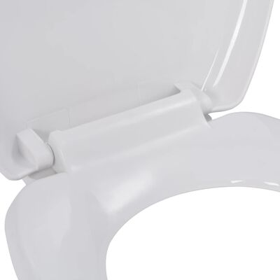 vidaXL Tampo de sanita fecho suave com design remoção rápida branco