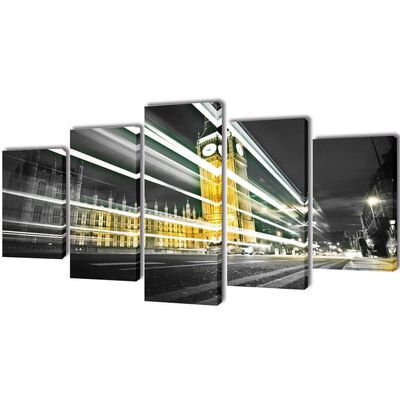 Políptico, impressão do Big Ben de Londres 100 x 50 cm