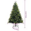 vidaXL &Aacute;rvore de Natal Artificial com Hastes Flex&iacute;veis 150 LEDs 120 cm