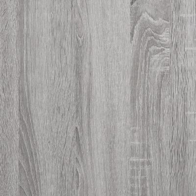 vidaXL Prateleiras de parede 8pcs derivados de madeira cinzento sonoma