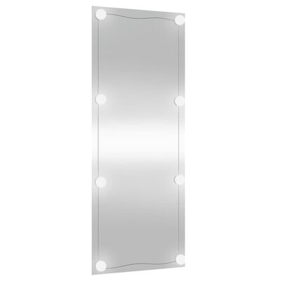 vidaXL Espelho de parede retangular com luzes LED 40x100 cm vidro