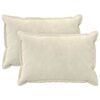 vidaXL Capa almofada 2 unid. HOUTEN Creme 50 x 80 cm