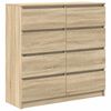 vidaXL Aparador 100x35x99 cm derivados de madeira cor carvalho sonoma
