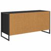vidaXL Gabinete para TV com gaveta Carvalho Preto 100 x 36 x 49.5 cm