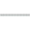 vidaXL Cerca de malha de arame com flange 1,4x25 m verde