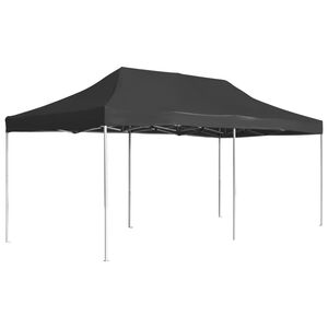 vidaXL Tenda dobr&aacute;vel profissional para festas alum&iacute;nio 6x3m antracite