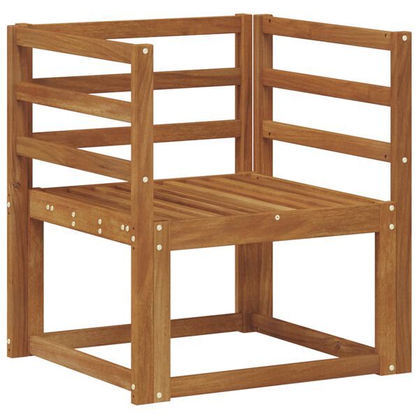 vidaXL Sof&aacute; exterior Madeira S&oacute;lida de Ac&aacute;cia Natural