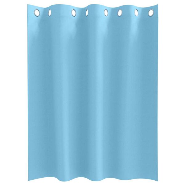 vidaXL Cortinas Blackout com Argolas 2 pcs Azul Claro 140 x 140 cm