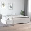 vidaXL Estrutura de cama c/ gavetas 120x190cm pequena casal branco