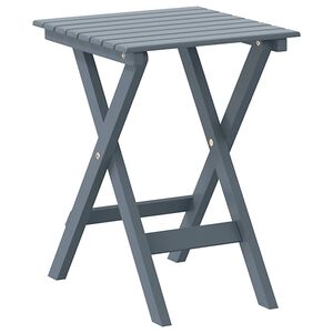 vidaXL Mesa de apoio dobr&aacute;vel madeira de &aacute;lamo maci&ccedil;a cinzento