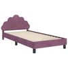vidaXL Estrutura de Cama Infantil com Cabeceira Roxo 80 x 200 cm