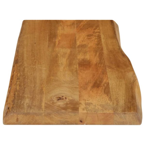 vidaXL Tampo de mesa c/ borda viva 80x40x2,5 cm mangueira maci&ccedil;a