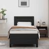 vidaXL Cama Box com colch&atilde;o Preto 90 x 190 cm Couro sint&eacute;tico