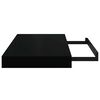 vidaXL Prateleira de parede suspensa 40x23x3,8 cm MDF preto