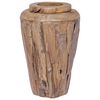 vidaXL Jarra decorativa 40x60 cm madeira de teca maci&ccedil;a