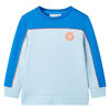 Sweatshirt para crian&ccedil;a azul-brilhante e azul-claro 128