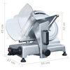 vidaXL Fatiador de carne el&eacute;trico profissional 220 mm