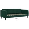 vidaXL Sof&aacute;-cama com colch&atilde;o 100x200 cm veludo verde-escuro