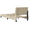 vidaXL Estrutura de cama sem colch&atilde;o Hanko 90x200 cm tecido creme