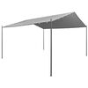 vidaXL Gazebo de jardim em a&ccedil;o 400x400x260 m antracite