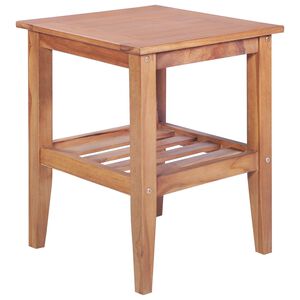 vidaXL Mesa de centro quadrada 40x40x50 cm teca maci&ccedil;a