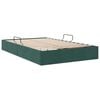 vidaXL Cama com Armazenamento Verde Escuro 120 x 200 cm Veludo
