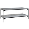 vidaXL Mesa de centro 80x50x40 cm derivados de madeira cinzento sonoma
