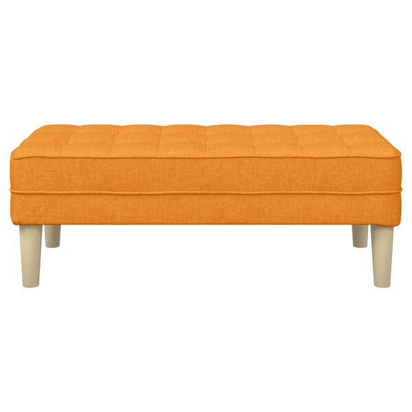 vidaXL banco com almofada Amarelo Escuro 113 x 57 x 39 cm tecido