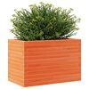 vidaXL Vaso/floreira de jardim 70x40x46 cm pinho maci&ccedil;o castanho mel