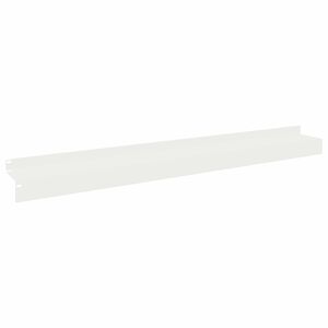 vidaXL Acabamento para Gramado 10 unid. 100 x 10 x 8 cm A&ccedil;o Branco