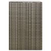vidaXL Unidade arruma&ccedil;&atilde;o caixote do lixo 70x80x117 cm vime PE cinza