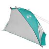 vidaXL Tenda de praia 268x223x125 cm poliéster 185T verde-mar
