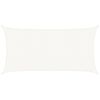 vidaXL Para-sol estilo vela 160 g/m&sup2; 3x6 m PEAD branco