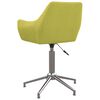 vidaXL Cadeira de jantar girat&oacute;ria tecido verde