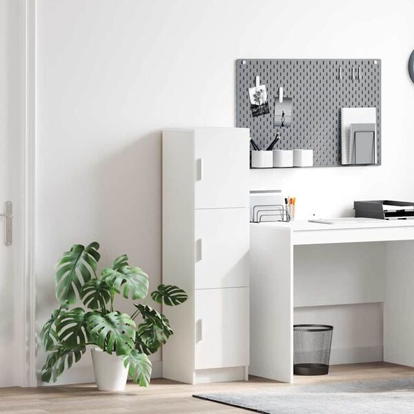 vidaXL Buff&ecirc; Branco 31.5 x 32 x 122.5 cm