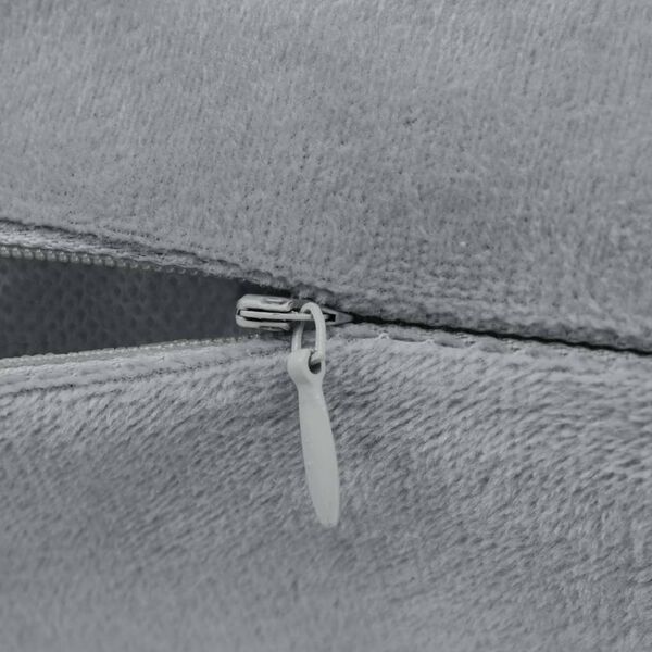 vidaXL Capas de almofada 4 pcs 50x50 cm tecido cinzento